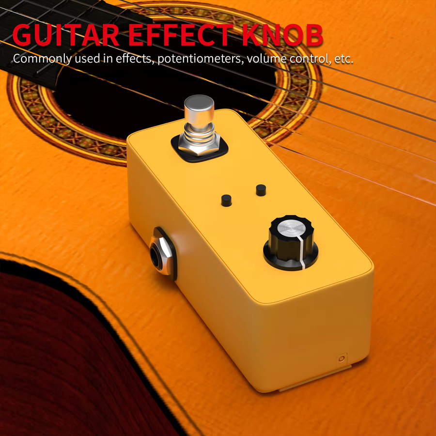 DAIERBUMP 10er Set Drehknöpfe für Potentiometer mit 6,35mm Welle in Beige für E-Gitarren und Verstärker - Bild 2