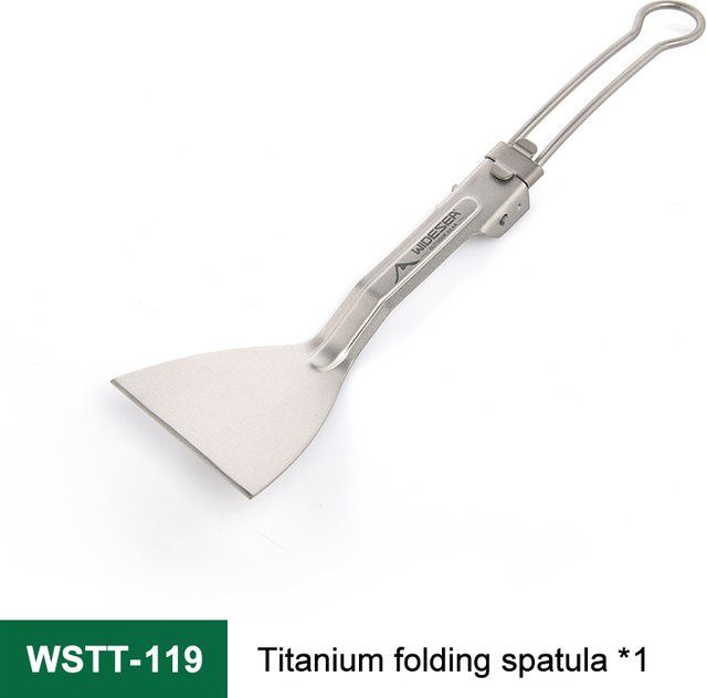Widesea Camping Titan Spatel Silber Klappbare Küchenschaufel für Picknick und Outdoor - Bild 1
