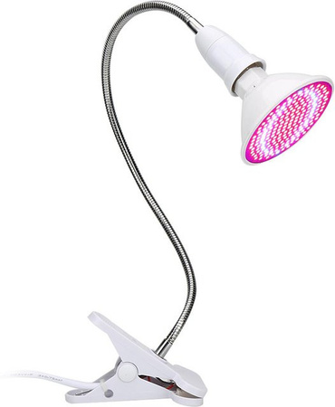 TOMTOP JMS LED Pflanzenlampe mit Vollspektrum-Growlight und Thekenklemmenleuchte in Weiß, Breite: 40 cm