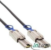 InLine SAS Anschlusskabel Mini-SAS 26pin SFF-8088 auf Mini-SAS 26pin SFF-8088 in Schwarz, Länge: 0,5 m - Bild 1