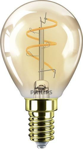 Philips LED Filament Lampe E14 Spiralform, 2.7W, Warmweiß, Bernstein/Gold, dimmbar - Bild 1