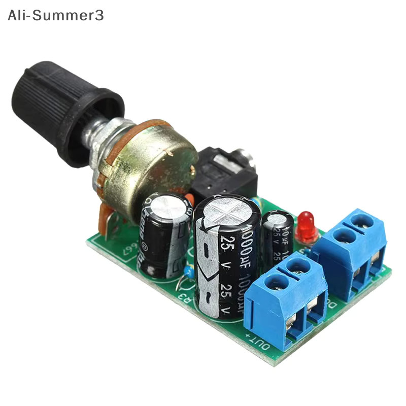 LM386 10 W Mono Audioverstärkerplatine mit 3,5 mm Klinkenanschluss und Lautstärkeregler, Multicolor - Bild 2