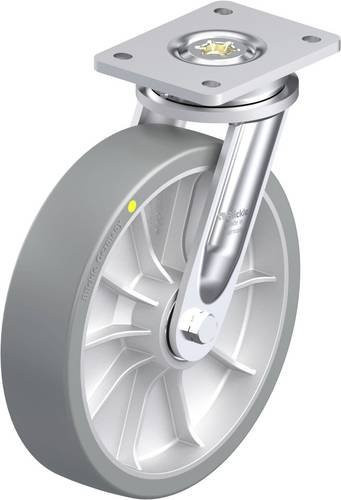 Blickle Schwerlast-Lenkrolle LO-ALTH 252K-AS in Silber und Grau aus Aluminium mit einem Rad-Durchmesser von 250 mm und einer Tragfähigkeit von 1200 kg - Bild 1