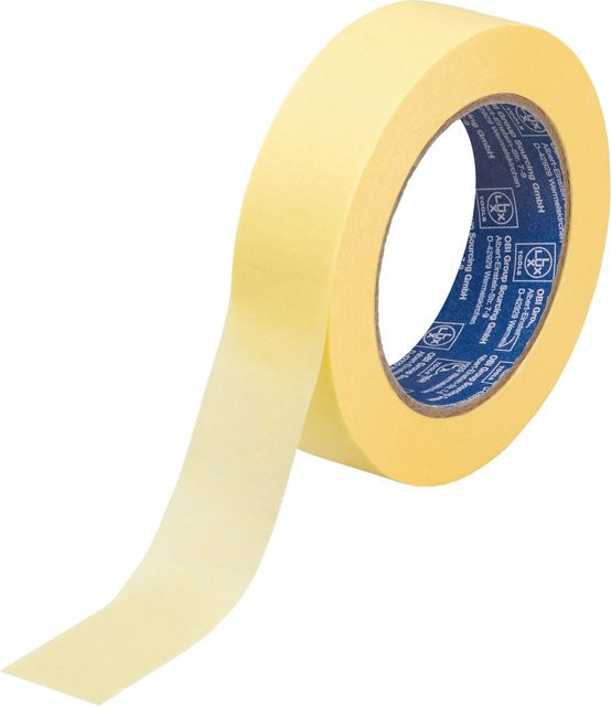 LUX-TOOLS Malerkrepp beige und gelb Breite: 3 cm, Länge: 50 m - Bild 1