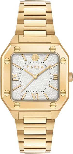 Philipp Plein Armbanduhr, Quarz, Edelstahl, Pink, 34 mm, Damen - Bild 1