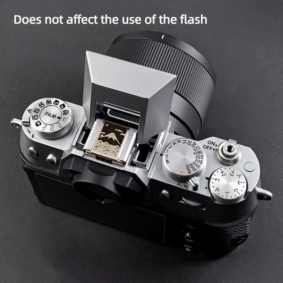 Metall Kamera Blitzschuhabdeckung als Blitzschuh-Schutz und Auslöseknopf für Fujifilm XS10 XM5 XE4 XT5 XT30II XH2S XA7 Kamera-Zubehör - Bild 4