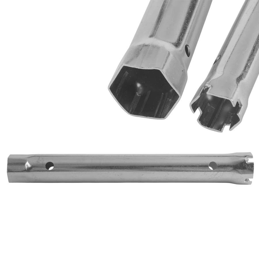 VIBRATITE 2er-Set Doppelkopf-Rohrzange Silber für Spüle, Wasserhahn und Abflussinstallation mit 23-27mm und 34-40mm - Bild 3