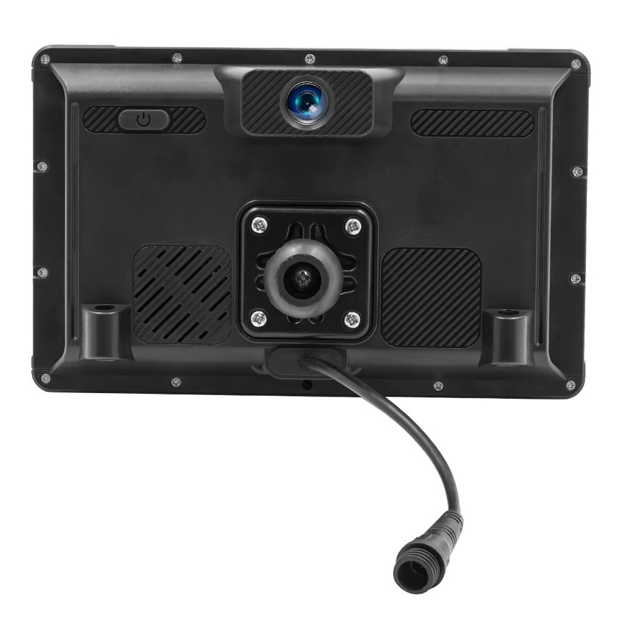 BQCC 7-Zoll Motorrad HD MP5 Fahrrekorder mit Android Auto und CarPlay, wasserdicht IP65, Schwarz - Bild 3