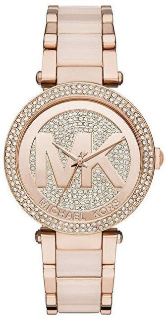 Michael Kors Armbanduhr, Edelstahl, Roségold, Kristall, 39 mm, Damen - Bild 1