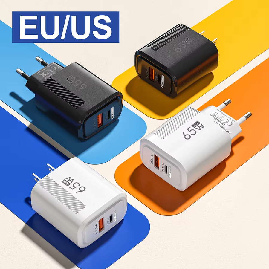 MAEBOXY USB Typ C Wandladegerät 65W PD Schnellladung mit QC3.0 für Samsung, Huawei, iPhone und Xiaomi, Weiß - Bild 2