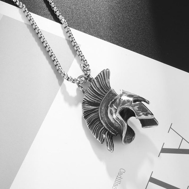 YIRAN Jewelry Odin Helm Anhänger, Kupfer, gray, Herren - Bild 1