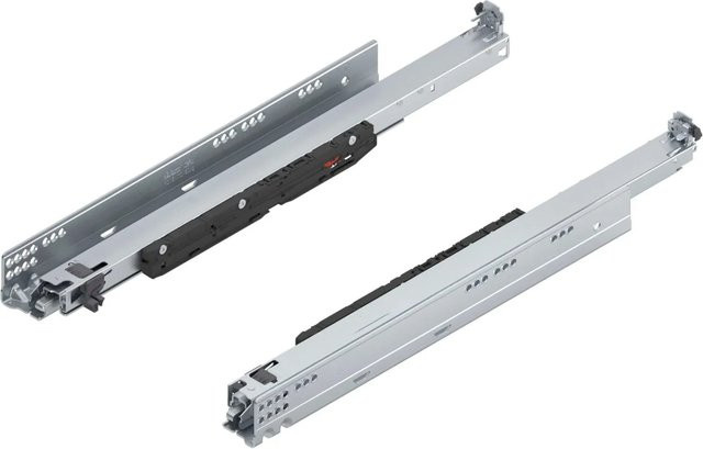 Blum Unterbodenführung Movento Blumotion S 766H5200s mit Soft-Close, Nennlänge: 520 mm, Tragkraft: 70 kg, Farbe: Silber - Bild 1