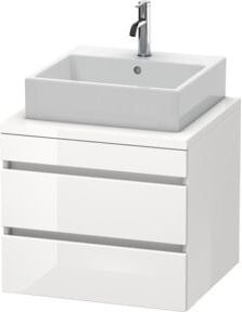 Duravit Waschtischunterschrank DuraStyle in Weiß Hochglanz, Wandmontage, B/T/H: 60 x 54,8 x 51,2 cm - Bild 1
