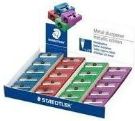 STAEDTLER Spitzer Metallic in Silber und Multicolour aus Metall für Stifte bis 8,2 mm Durchmesser, 20er Packung - Bild 1