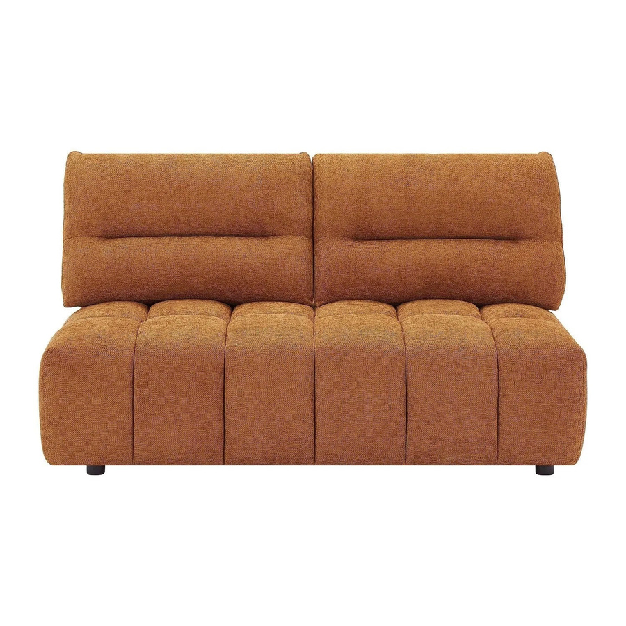Vente-unique Sofa Apoliu in Terracotta mit Strukturstoff, Breite: 170 cm - Bild 2