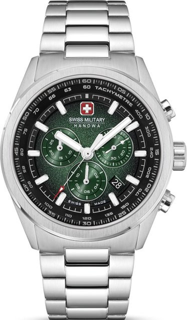 Swiss Military Hanowa Chronograph, Edelstahl, Quarz, 43 mm, Herren - Bild 1