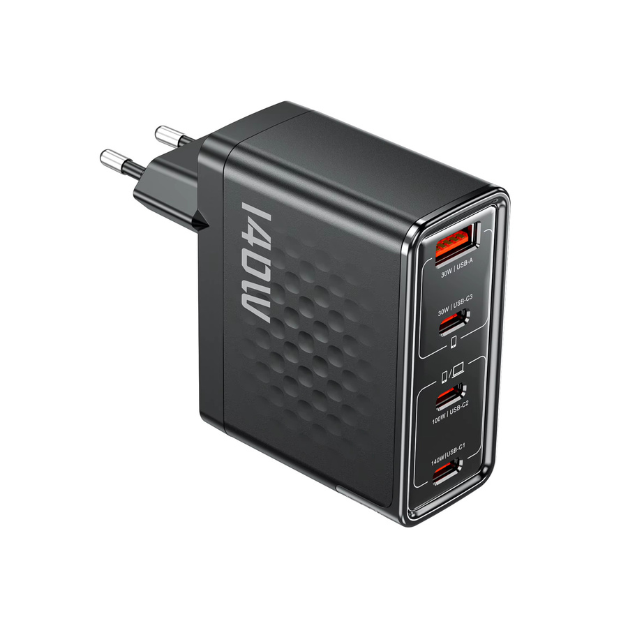Toocki 140W GaN Ladegerät mit USB-C, PD3.1, QC4.0 und PPS in Schwarz - Bild 7