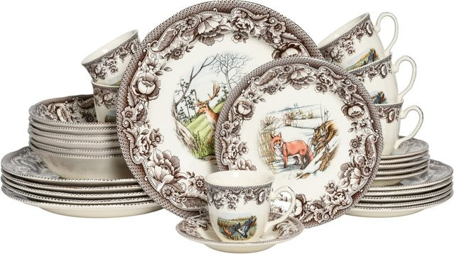 CreaTable Kombiservice Haydon Grove aus Keramik, 30-teilig, mehrfarbig floral - Bild 1