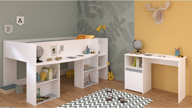 Parisot Kinderzimmer Set Pirouette 17, 2-teilig, Weiß, matt - Bild 1