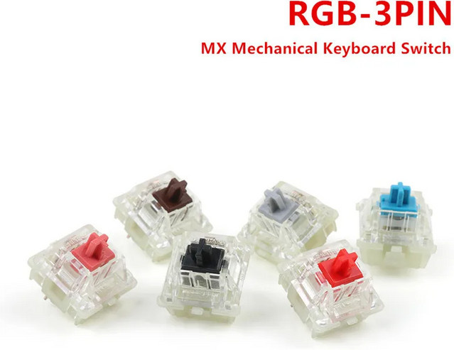 Cherry MX mechanische Tastaturschalter Red RGB 3-polig - Bild 1
