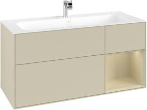 V&B Waschtischunterschrank Finion in Lackoptik, Breite: 119,6 cm, Tiefe: 49,8 cm - Bild 1