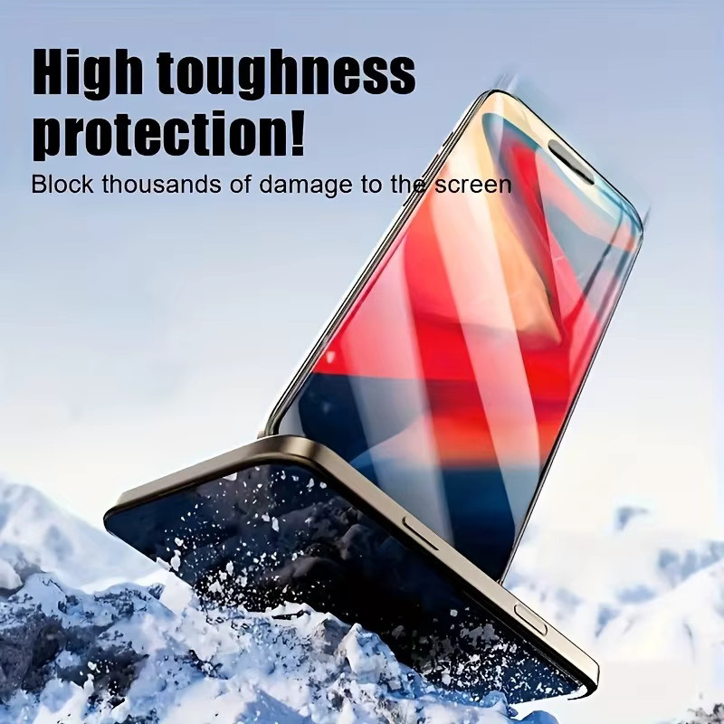 4er-Pack HD Anti-Spy Hydrogel Displayschutzfolie für Apple iPhone 17 16 15 14 13 12 11 Pro Max Air XR XS Max in Transparent - Bild 3