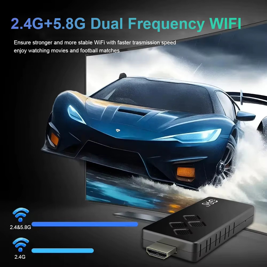 Mortal Q2 TV-Stick mit Android 14, 4K UHD, Wifi6 und Bluetooth 5.0, Schwarz - Bild 3