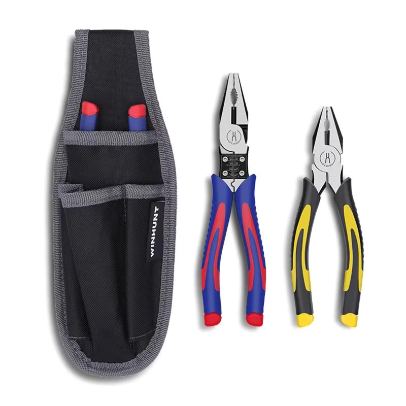 Tragbare Hüft-Werkzeugtasche aus Polyester in Schwarz mit Gürtel für Elektriker und Handwerker, B/H/T: 27,0 x 10,0 x 0 cm - Bild 3