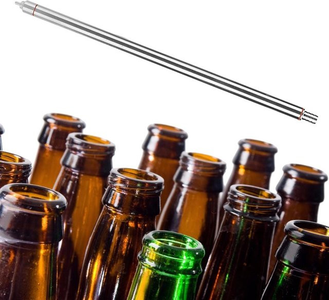 mfySpace Bierflaschenfüller aus Edelstahl in Schwarz und Silber - Bild 1