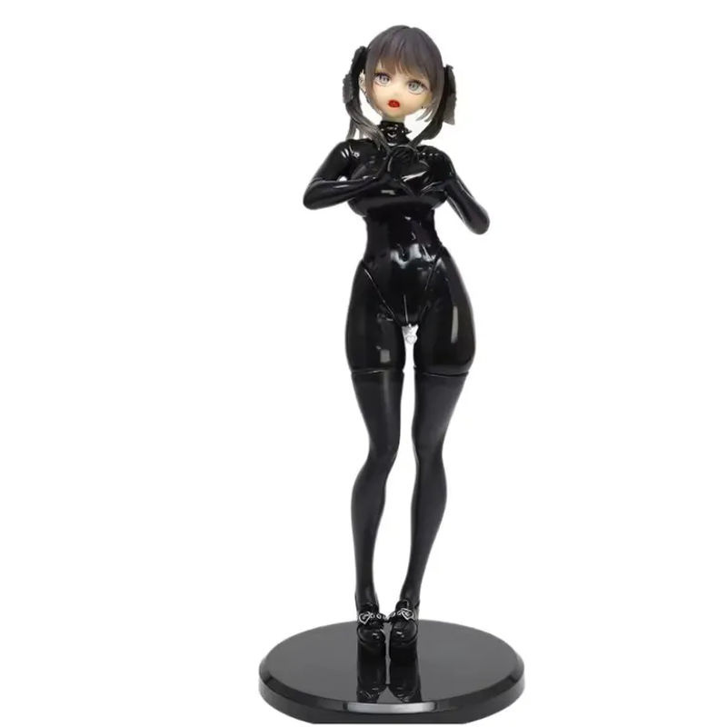 Anime-Mädchenfigur Kurokawa Miu Dear My Rubber Face mit austauschbaren Gesichtern in Schwarz von Bandai, Höhe: 26 cm - Bild 4