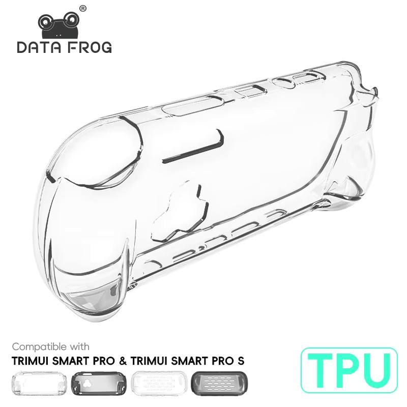 DATA FROG TPU-Schutzhülle für die Trimui Smart Pro S Konsole, transparent, stoßfest und vergilbungsfrei mit Griff - Bild 7