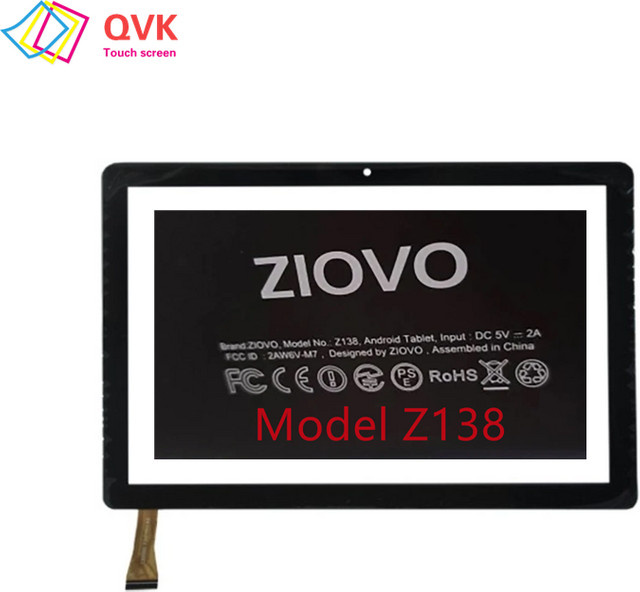 ZIOVO Z138 Kinder Tablet PC Externes Glas Panel für 10,1 Zoll Display in Schwarz - Bild 1