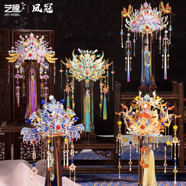 MMZ MODEL Phoenix Crown, 3D-Metallpuzzle, bunt/mehrfarbig - Bild 1