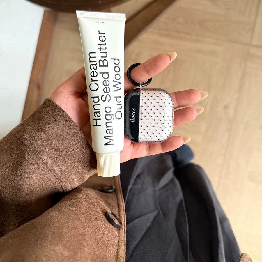 Schwarze AirPods Hülle im koreanischen Stil mit Polka-Dot-Stern und Anhänger für Apple AirPods 1, 2, 3, 4 und Pro 2/3 - Bild 5