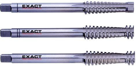 Exact 01720 Handgewindebohrer-Set 3teilig TR Tr16 4mm Rechtsschneidend DIN 103 HSS in Silber - Bild 1