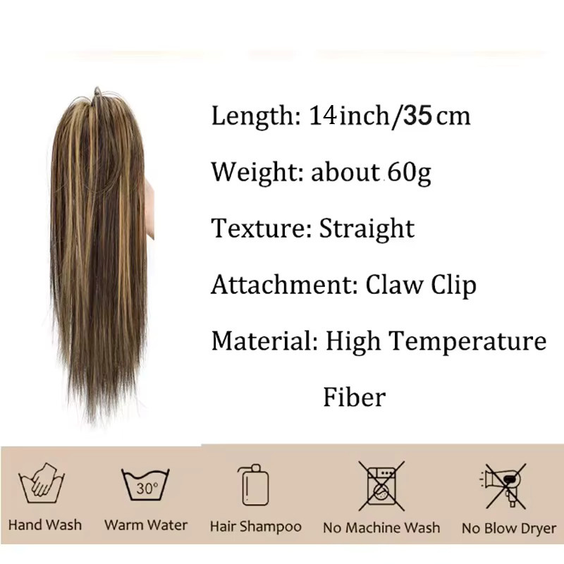 H&STAR Haarverlängerung Clip-in Pferdeschwanz, synthetisch, Damen - Bild 2