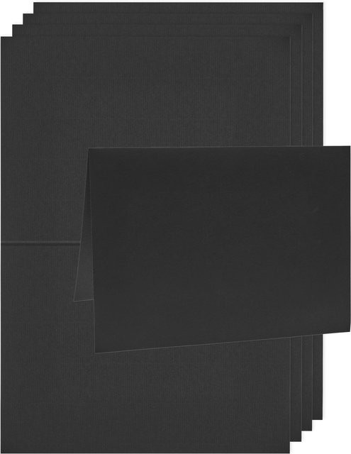 Rico Design Paper Poetry Luxury Karten Schwarz A5 - Bild 1