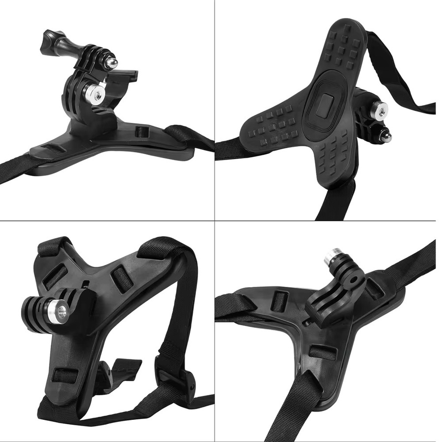 Motorrad Helm Kinnriemen Halterung für GoPro Hero 13 12 11 10 9 8 Insta360 AKASO SJCAM DJI Osmo Action Kamera Zubehör - Bild 2