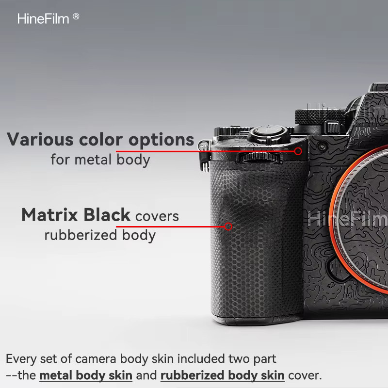 Hinefilm Skin Schutzfolie für Sony Alpha 7V ILCE-7M5 Kamera in Rot - Bild 2