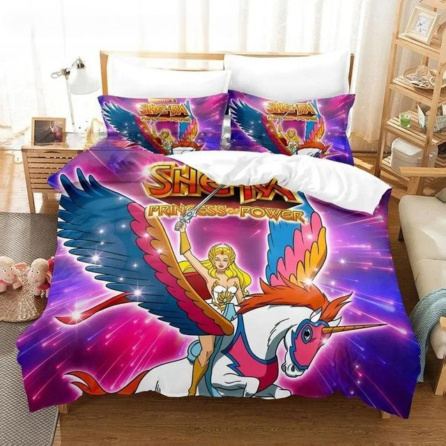She-Ra und die Prinzessinnen der Macht Bettwäsche-Set mit 3D-Motiv, 3-teilig, B/H: 140 x 200 cm - Bild 1