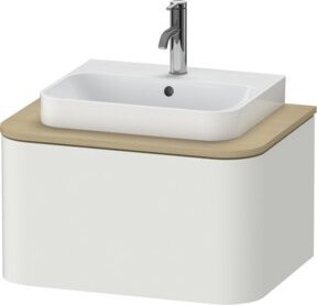 Duravit Waschtischunterschrank Happy D.2 Plus in Nordweiß matt mit 1 Auszug, B/T: 65 x 48 cm - Bild 1