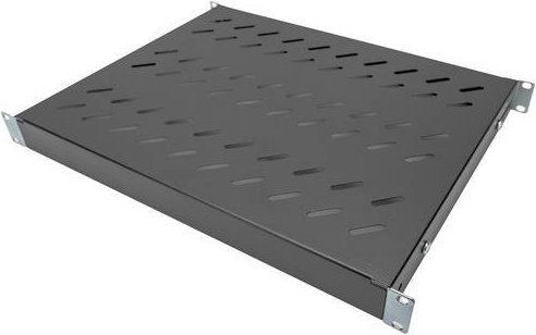 Digitus Netzwerkschrank-Geräteboden DN-97645 für 19 Zoll Schränke, 1 HE, Tiefe: 600 mm, Schwarz - Bild 1