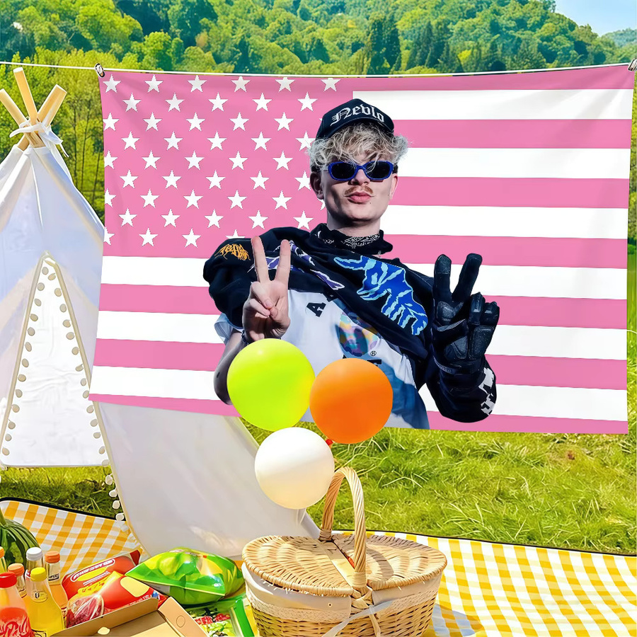 Joost Klein Flagge von Warner Bros. als Wandkunst und Dekoration für Party, Club oder Outdoor, B/H: 60 x 40 cm - Bild 3