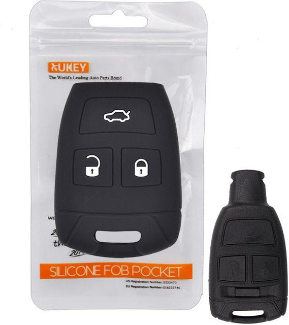 XUKEY Silikon Autoschlüssel Hülle für Fiat Croma Bravo in Weiß - Bild 1