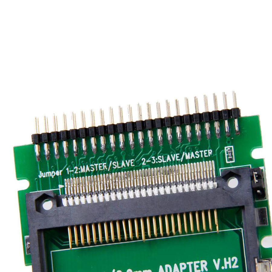 CF zu IDE Adapter für 2,5 Zoll Compact Flash Karten, 44 Pin Stecker, Farbe: Grün - Bild 2