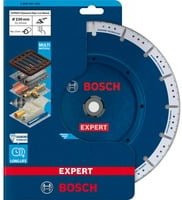 Bosch EXPERT Diamant-Rohrtrennscheibe für Metall und Stahl, Durchmesser: 230 mm, Bohrung: 22,23 mm, Farbe: Blau - Bild 1