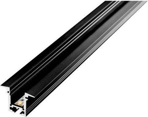 Barthelme T-Profil LED-Profil aus Aluminium in Schwarz, Einbauprofil - Bild 1