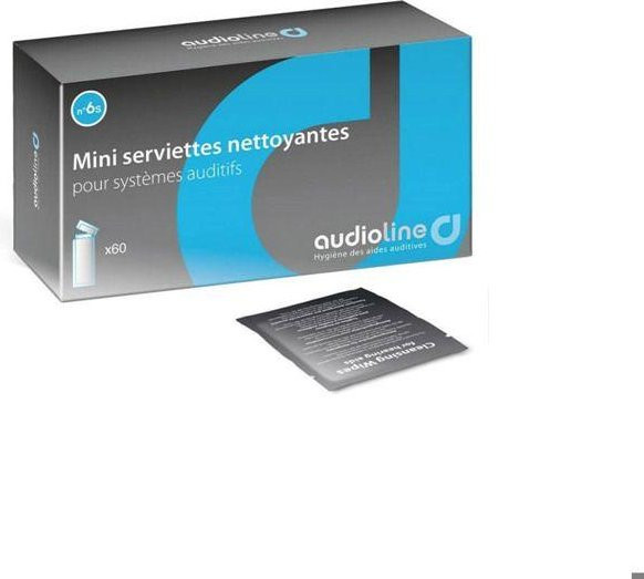 Audioline Reinigungstücher Pflege Box, 60 Beutel - Bild 1