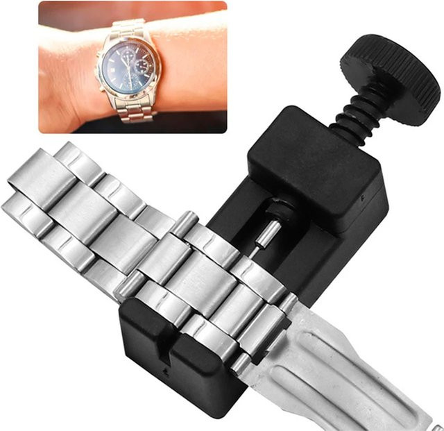 VIBRATITE Uhren Reparaturwerkzeug Band Link Pin Entferner in Schwarz für Damen und Herren B/T/H: 6,5 x 2,2 x 1,9 cm - Bild 1