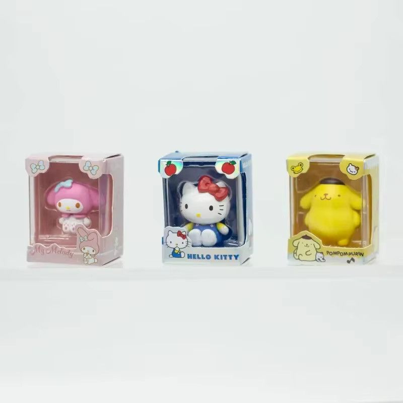Sanrio Mini Blind Box Figuren Set mit Hello Kitty, Pochacco, Pompompurin, Kuromi und Cinnamoroll in Multicolor für Kinder - Bild 2